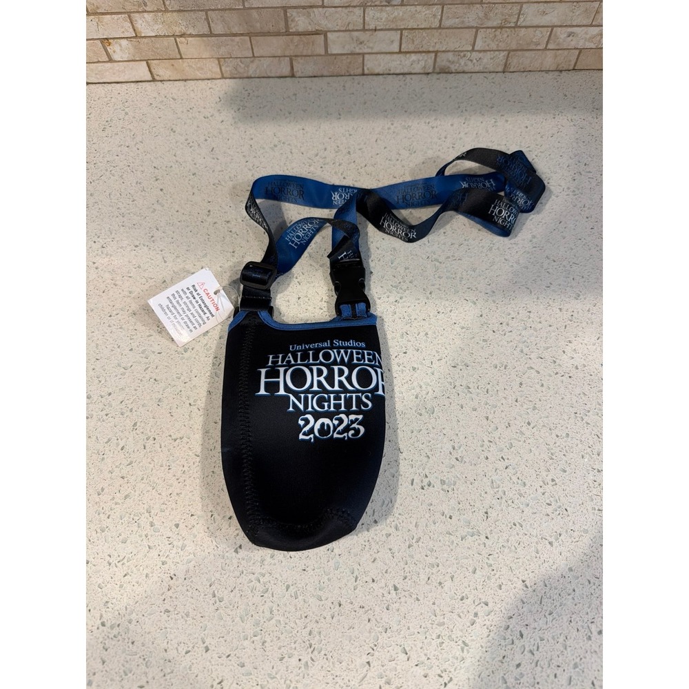 2X Universal Studios Halloween Horror Nights 2023 HHN Drink Holder Lanyards NWT